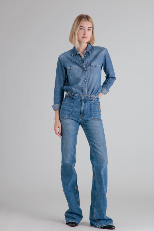 Dahlia Carpenter Denim Blue