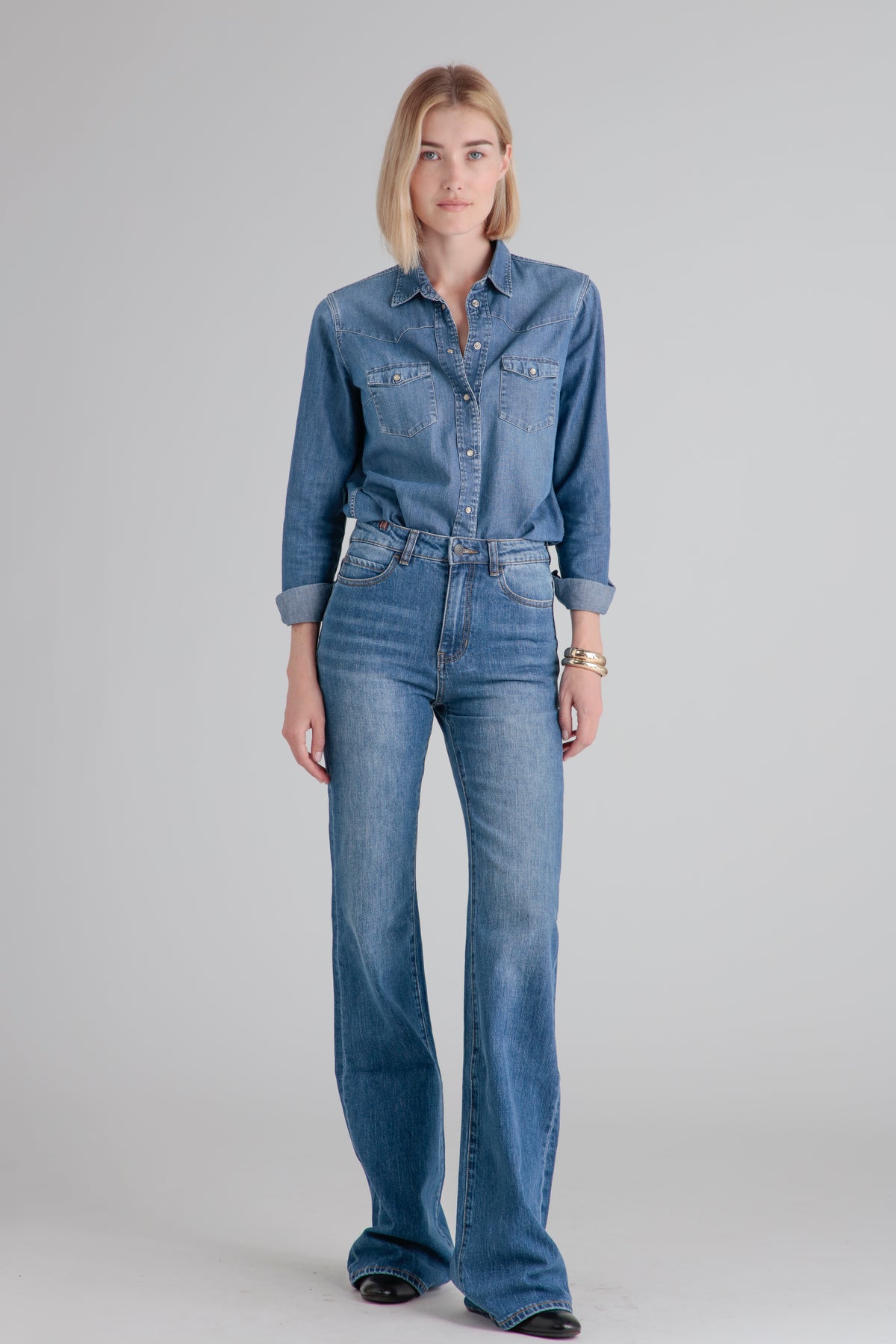 Dahlia Denim Blue