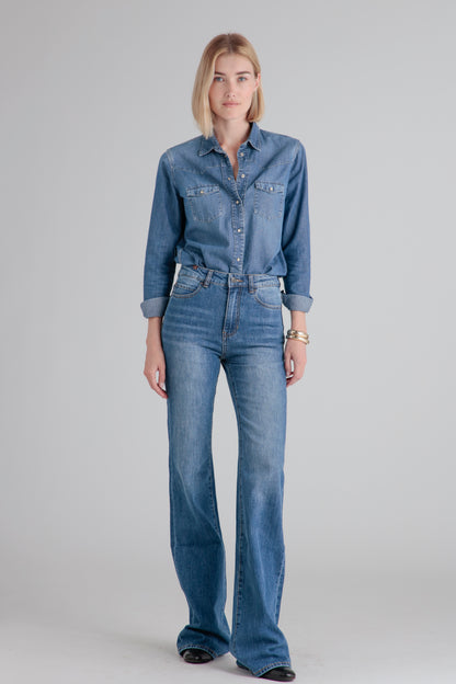 Dahlia Denim Blue