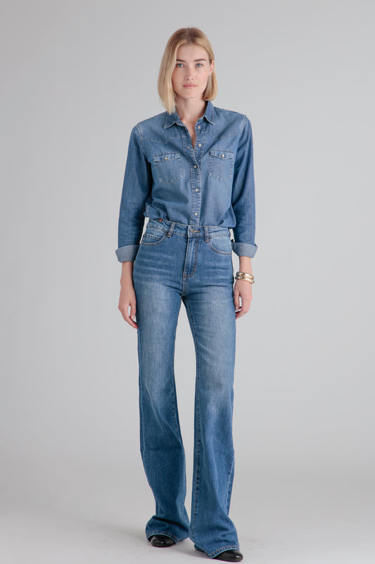 Dahlia Denim Blue